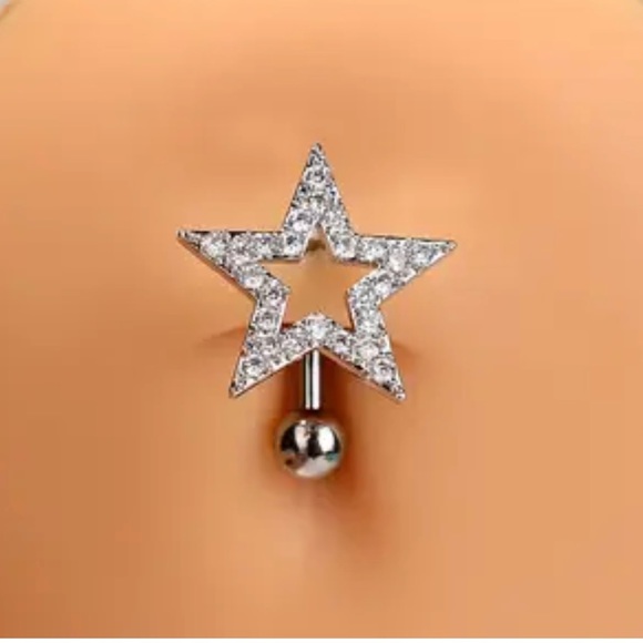 Steel Belly Button Ring, piercing - Picture 2 of 2